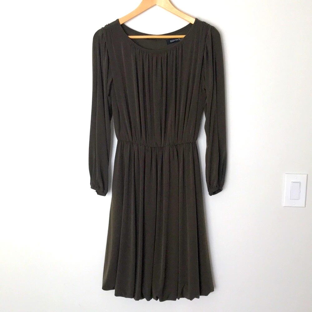 Ellen Tracy tulip skirt pleated dress